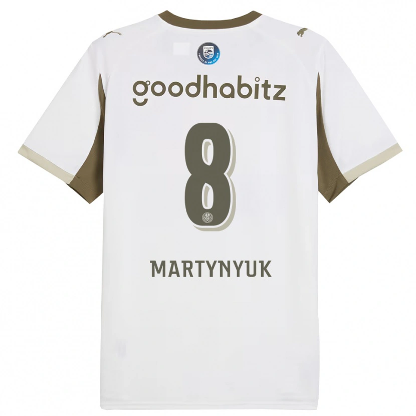 Danxen Kinderen Anton Martynyuk #8 Wit Grijs Thuisshirt Derde Tenue 2025/26 T-Shirt