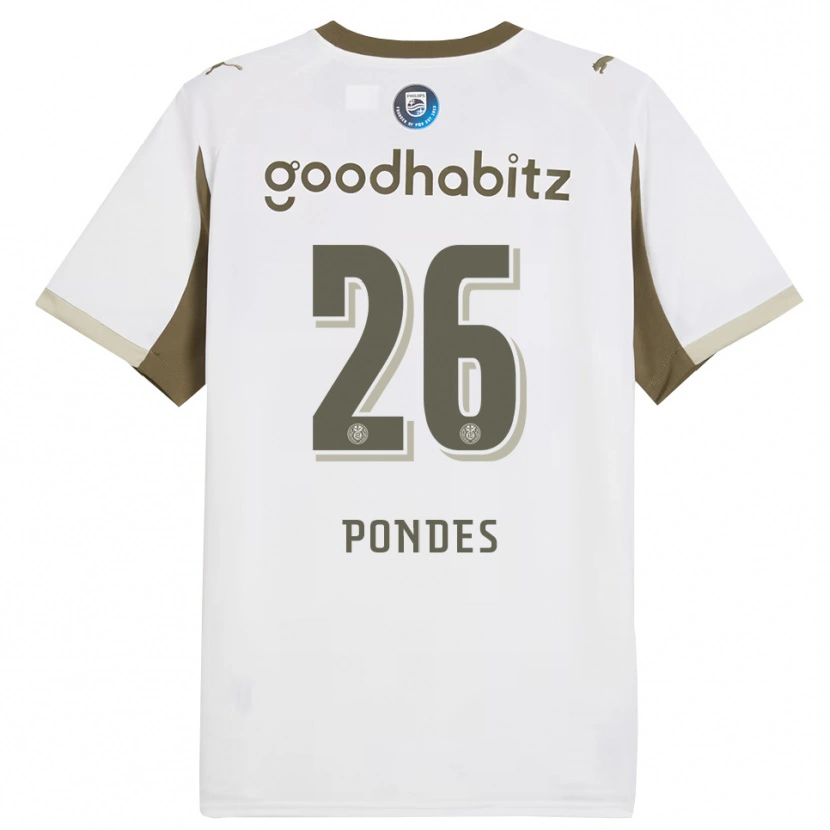 Danxen Kinderen Moon Pondes #26 Wit Grijs Thuisshirt Derde Tenue 2025/26 T-Shirt