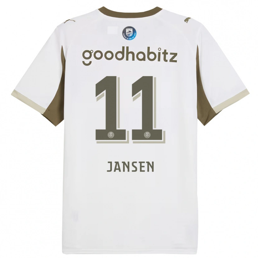Danxen Kinderen Renate Jansen #11 Wit Grijs Thuisshirt Derde Tenue 2025/26 T-Shirt