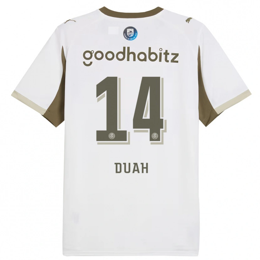Danxen Kinderen King Duah #14 Wit Grijs Thuisshirt Derde Tenue 2025/26 T-Shirt