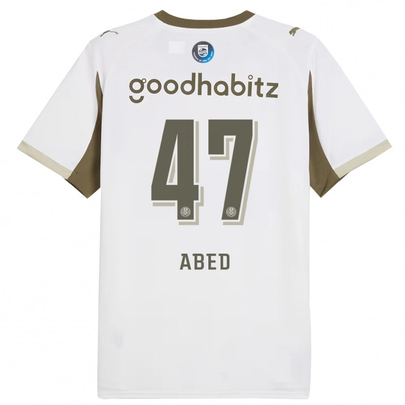 Danxen Kinderen Tai Abed #47 Wit Grijs Thuisshirt Derde Tenue 2025/26 T-Shirt