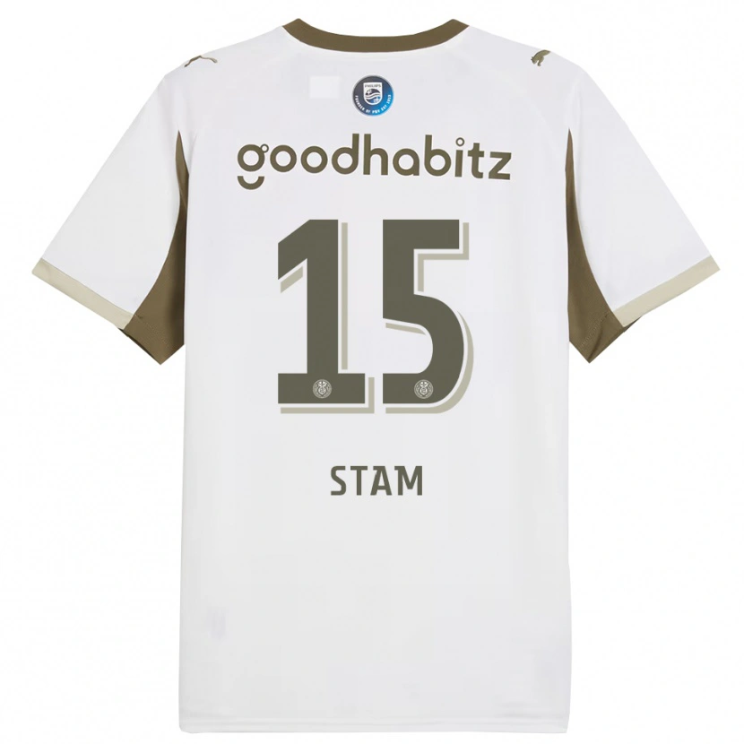 Danxen Kinderen Dyran Stam #15 Wit Grijs Thuisshirt Derde Tenue 2025/26 T-Shirt