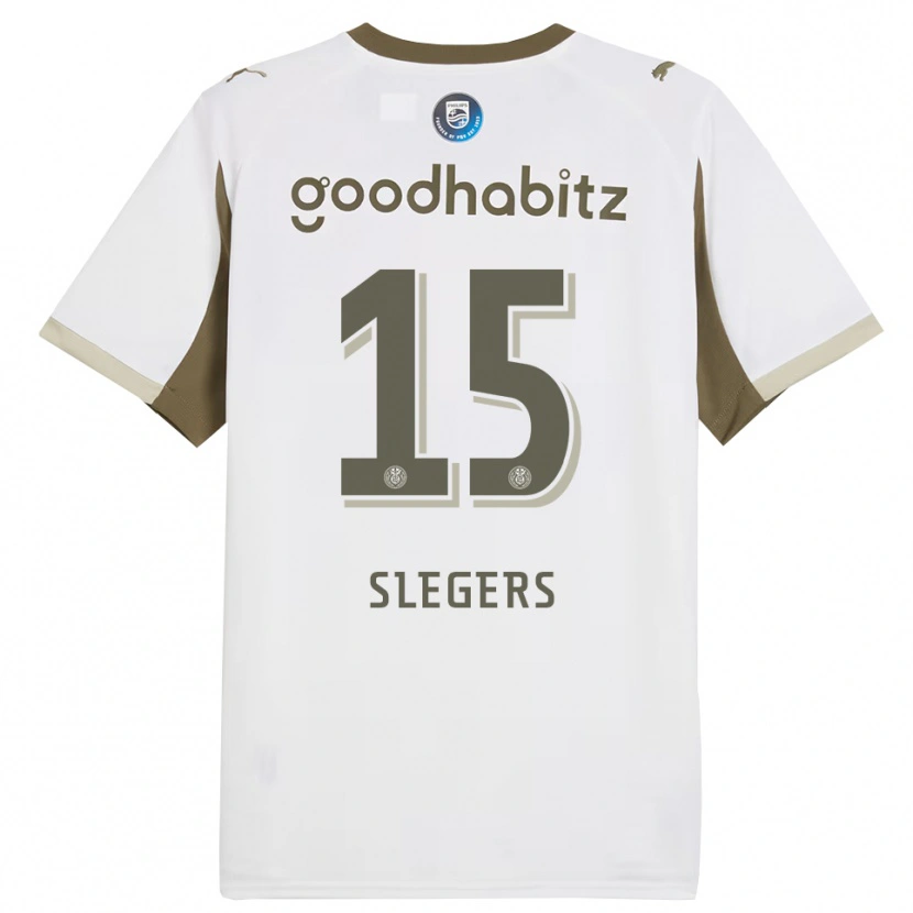 Danxen Kinderen Kor Slegers #15 Wit Grijs Thuisshirt Derde Tenue 2025/26 T-Shirt