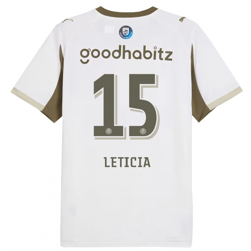 Danxen Kinderen Brazil Bra Leticia #15 Wit Grijs Thuisshirt Derde Tenue 2025/26 T-Shirt