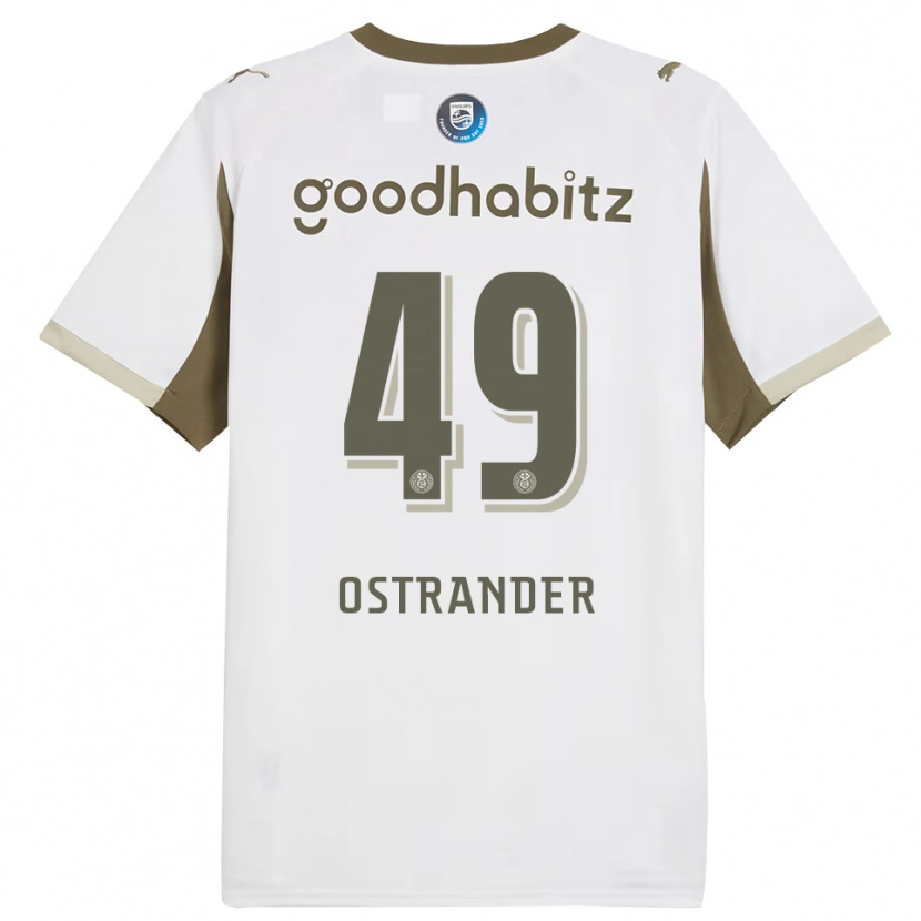 Danxen Kinderen William Ostrander #49 Wit Grijs Thuisshirt Derde Tenue 2025/26 T-Shirt