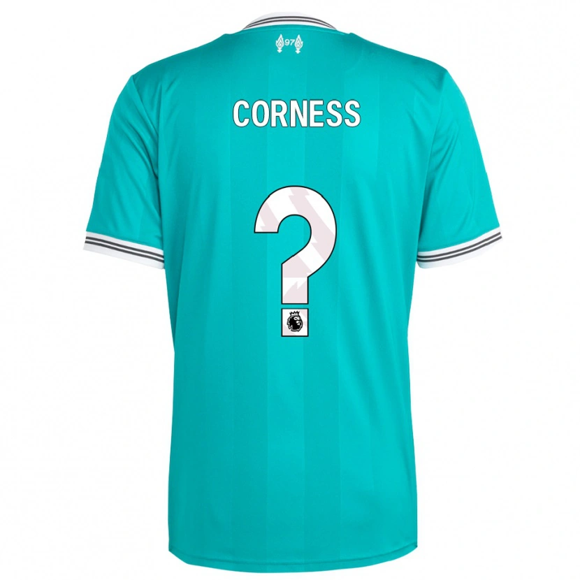 Danxen Kinderen Dominic Corness #0 Groen Wit Thuisshirt Derde Tenue 2025/26 T-Shirt