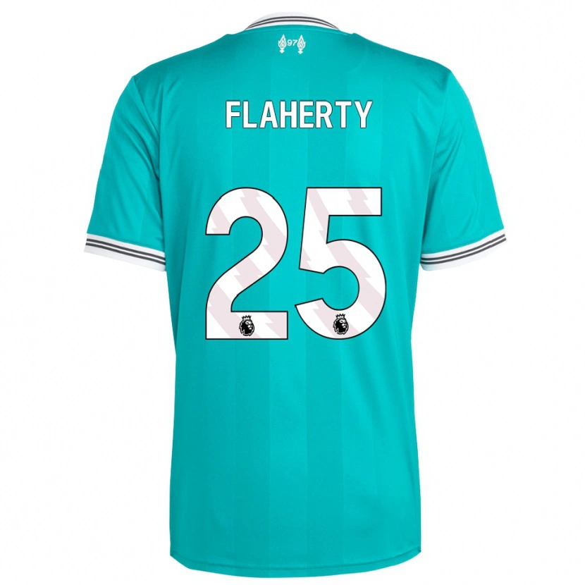 Danxen Kinderen Gilly Flaherty #25 Groen Wit Thuisshirt Derde Tenue 2025/26 T-Shirt