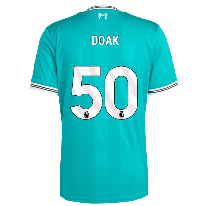 Danxen Kinderen Ben Doak #50 Groen Wit Thuisshirt Derde Tenue 2025/26 T-Shirt