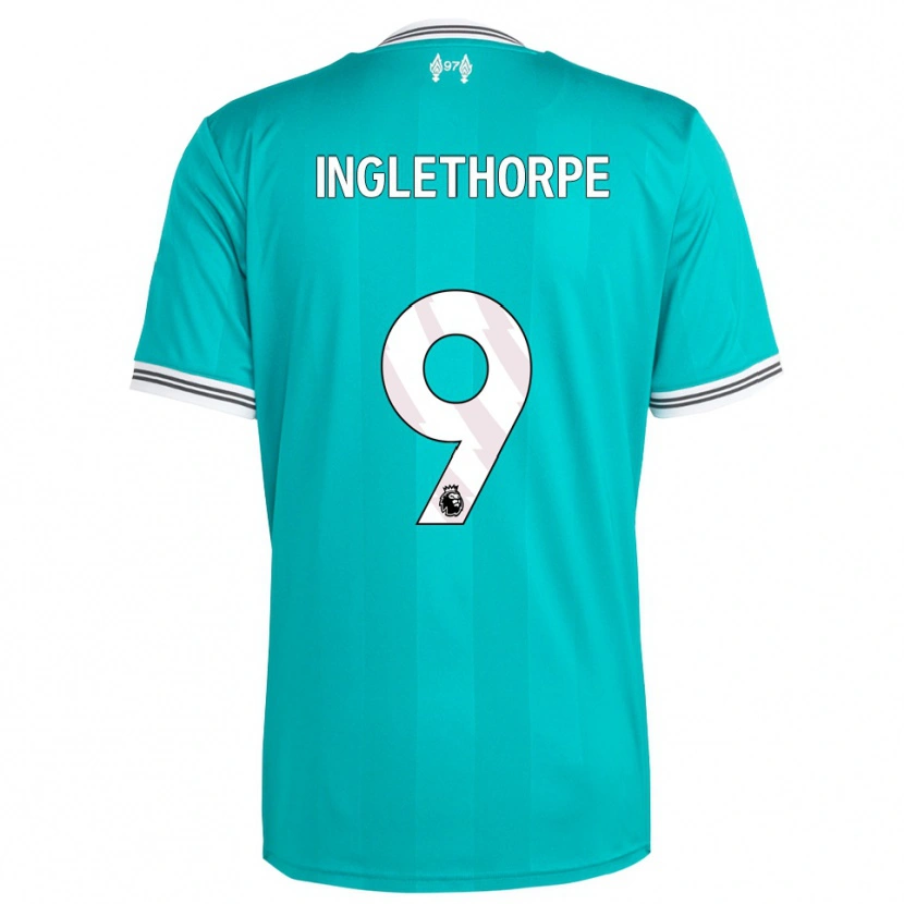 Danxen Kinderen Finn Inglethorpe #9 Groen Wit Thuisshirt Derde Tenue 2025/26 T-Shirt