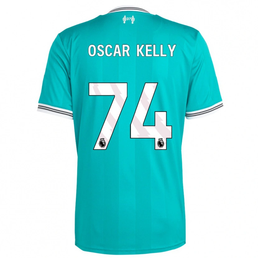 Danxen Kinderen Oscar Kelly #74 Groen Wit Thuisshirt Derde Tenue 2025/26 T-Shirt
