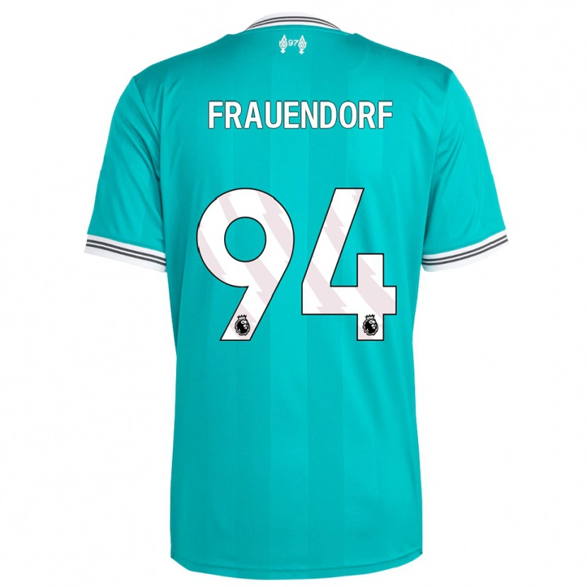 Danxen Kinderen Melkamu Frauendorf #94 Groen Wit Thuisshirt Derde Tenue 2025/26 T-Shirt