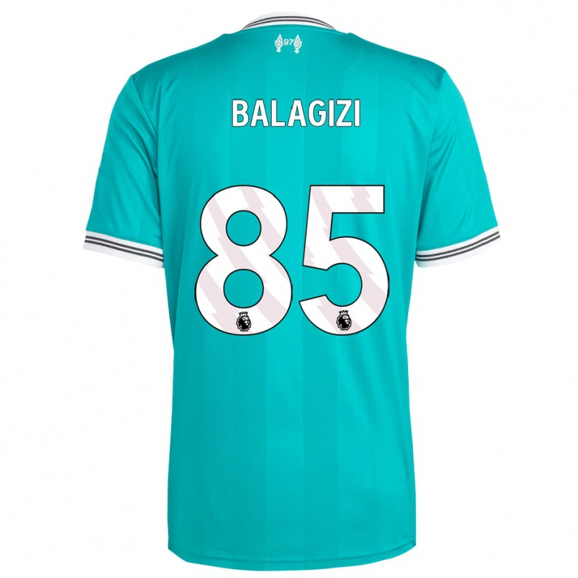 Danxen Kinderen James Balagizi #85 Groen Wit Thuisshirt Derde Tenue 2025/26 T-Shirt