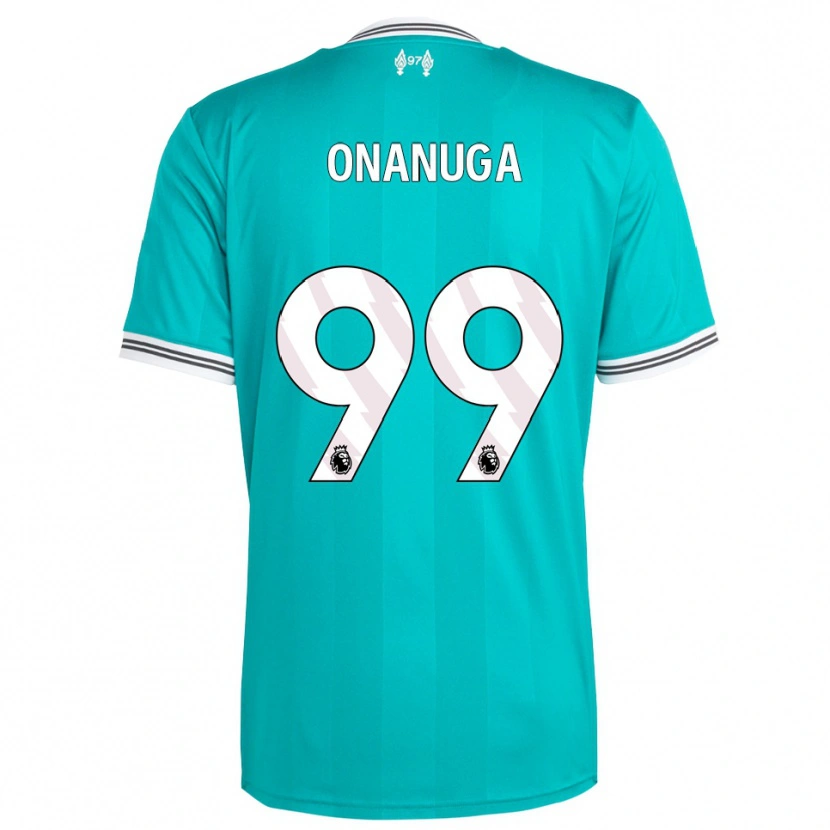Danxen Kinderen Fola Onanuga #99 Groen Wit Thuisshirt Derde Tenue 2025/26 T-Shirt