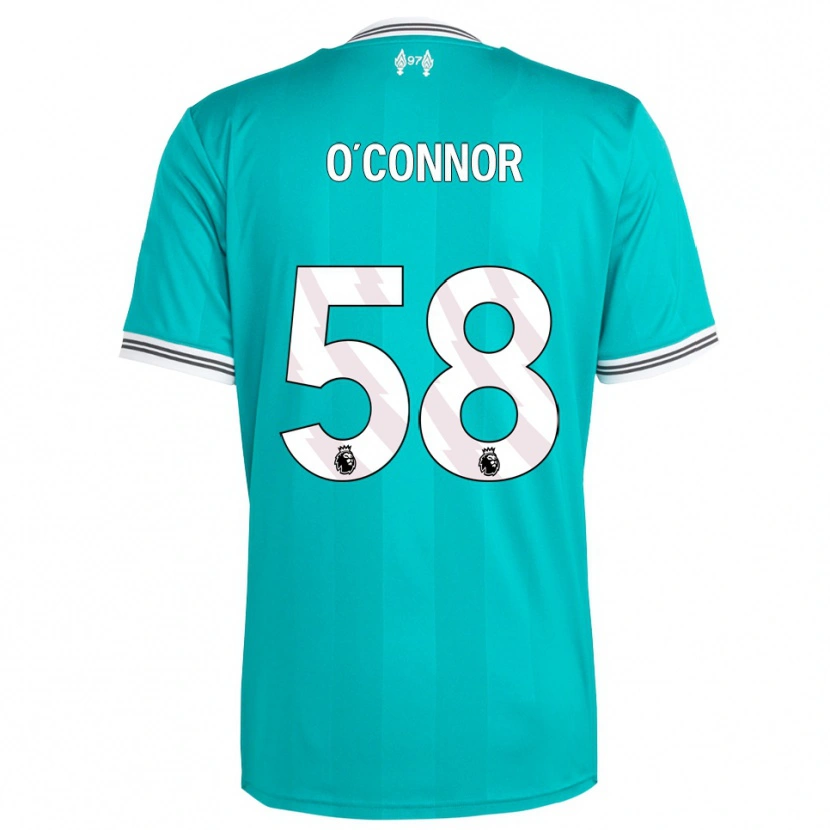Danxen Kinderen Oliver O'connor #58 Groen Wit Thuisshirt Derde Tenue 2025/26 T-Shirt