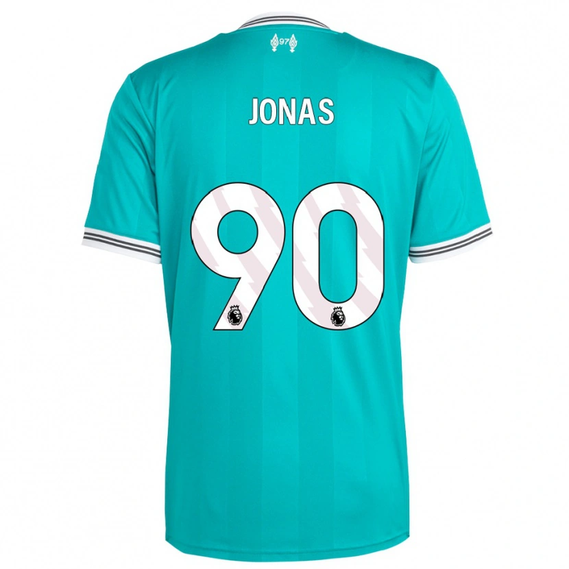 Danxen Kinderen Lee Jonas #90 Groen Wit Thuisshirt Derde Tenue 2025/26 T-Shirt
