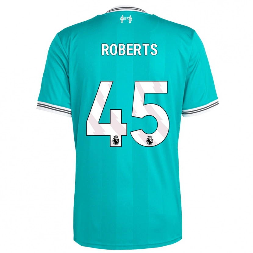 Danxen Kinderen Iwan Roberts #45 Groen Wit Thuisshirt Derde Tenue 2025/26 T-Shirt