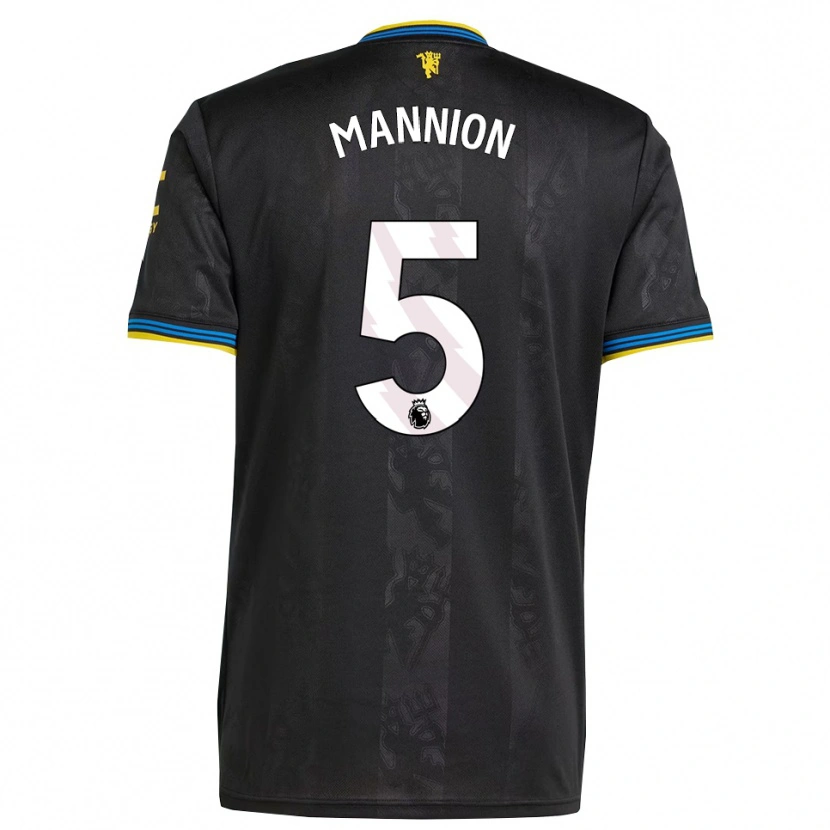 Danxen Kinderen Aoife Mannion #5 Zwart Geel Blauw Thuisshirt Derde Tenue 2025/26 T-Shirt