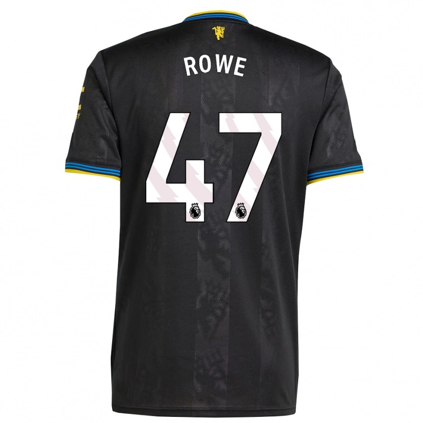 Danxen Kinderen Tommy Rowe #47 Zwart Geel Blauw Thuisshirt Derde Tenue 2025/26 T-Shirt