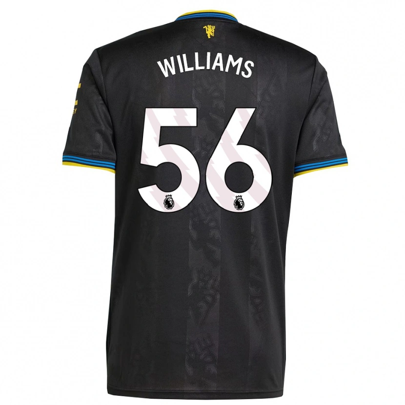 Danxen Kinderen Ethan Williams #56 Zwart Geel Blauw Thuisshirt Derde Tenue 2025/26 T-Shirt