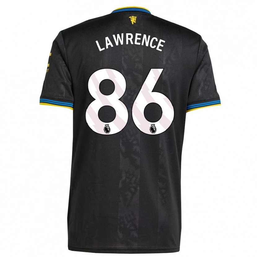 Danxen Kinderen Marcus Lawrence #86 Zwart Geel Blauw Thuisshirt Derde Tenue 2025/26 T-Shirt