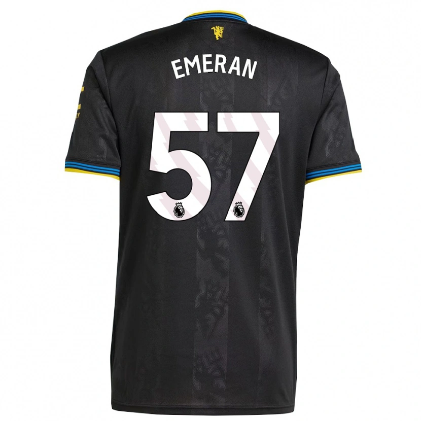 Danxen Kinderen Noam Emeran #57 Zwart Geel Blauw Thuisshirt Derde Tenue 2025/26 T-Shirt