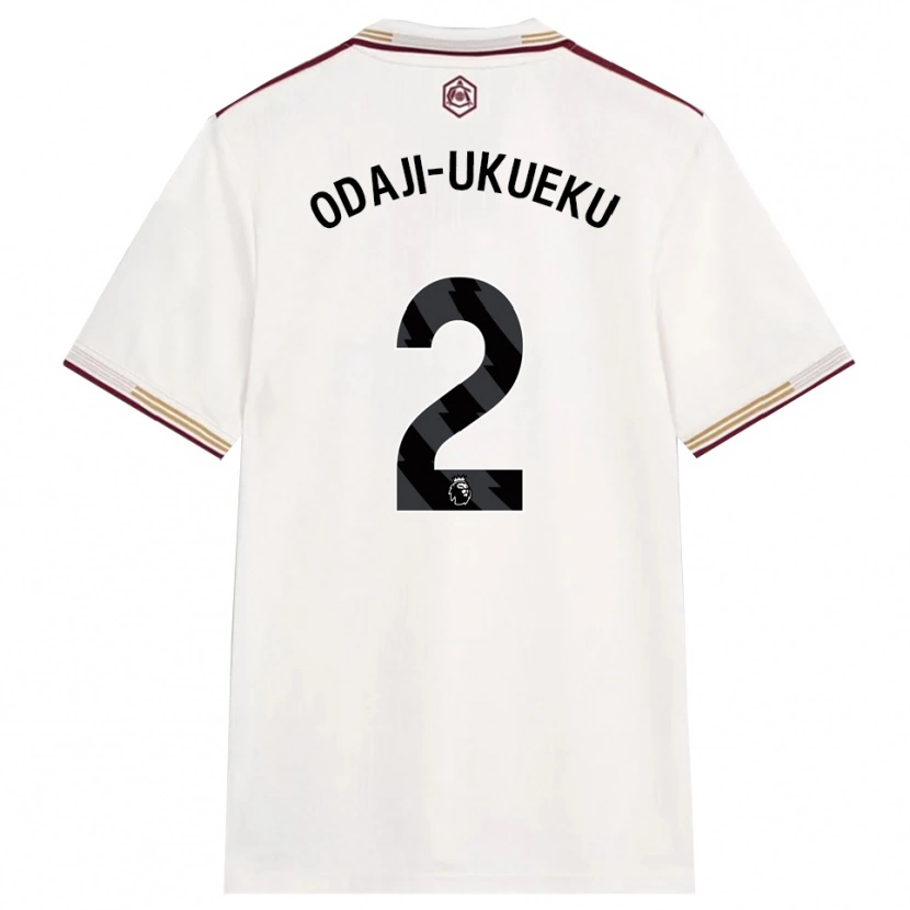 Danxen Kinderen Theo Odaji-Ukueku #2 Gebroken Wit Bourgondisch Thuisshirt Derde Tenue 2025/26 T-Shirt