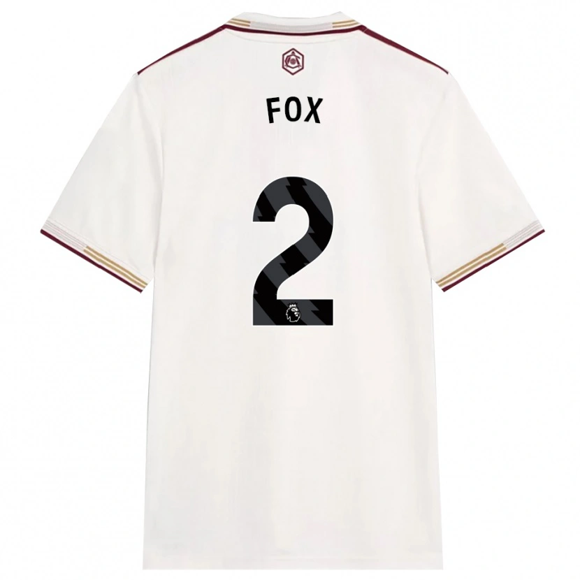 Danxen Kinderen Emily Fox #2 Gebroken Wit Bourgondisch Thuisshirt Derde Tenue 2025/26 T-Shirt