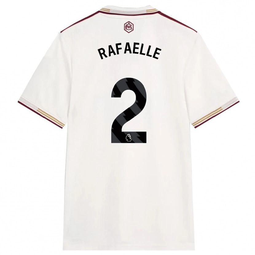 Danxen Kinderen Rafaelle Souza #2 Gebroken Wit Bourgondisch Thuisshirt Derde Tenue 2025/26 T-Shirt