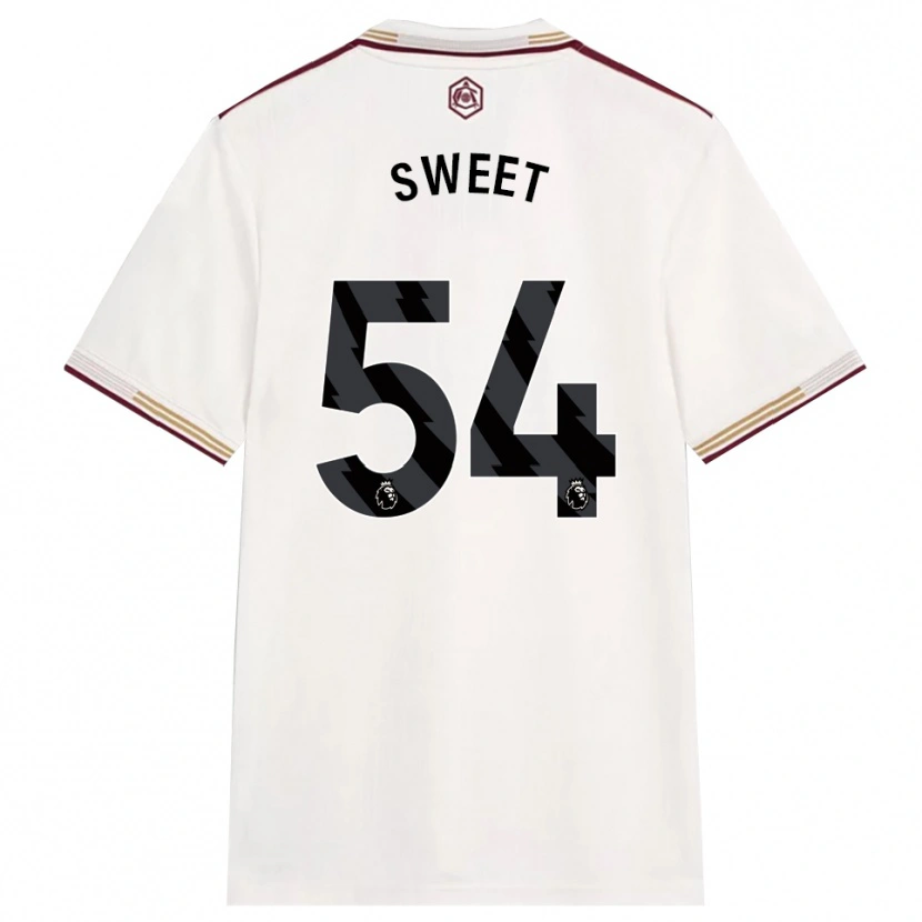 Danxen Kinderen William Sweet #54 Gebroken Wit Bourgondisch Thuisshirt Derde Tenue 2025/26 T-Shirt