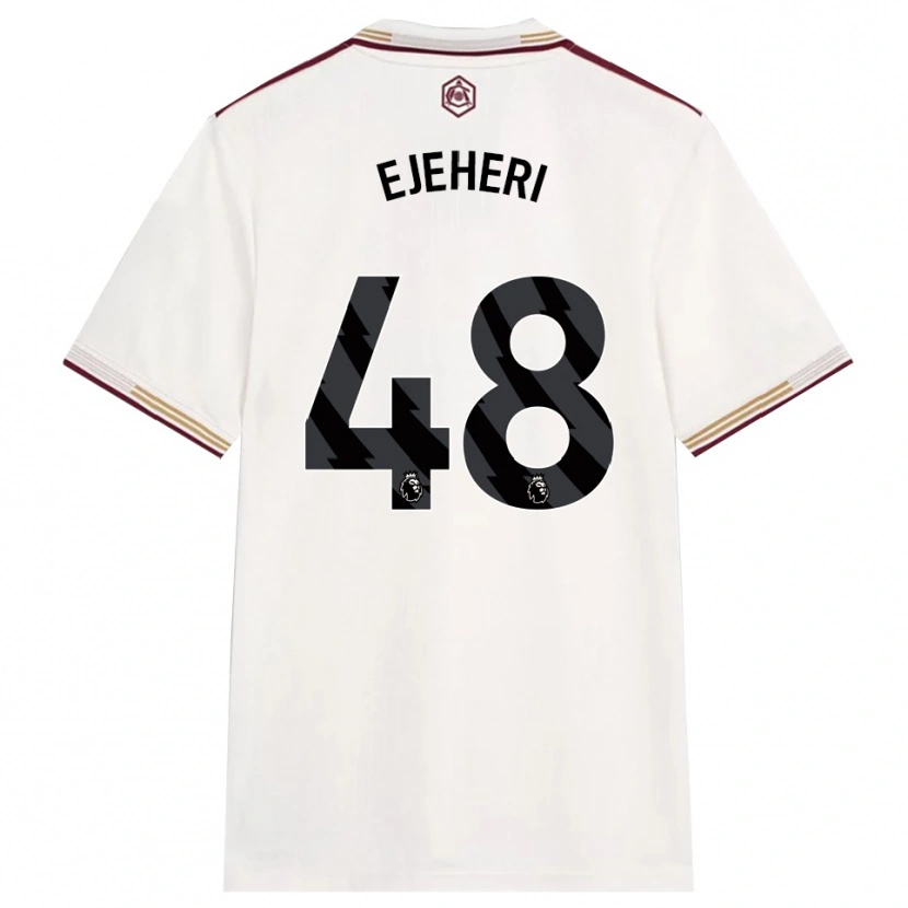 Danxen Kinderen Ovie Ejeheri #48 Gebroken Wit Bourgondisch Thuisshirt Derde Tenue 2025/26 T-Shirt