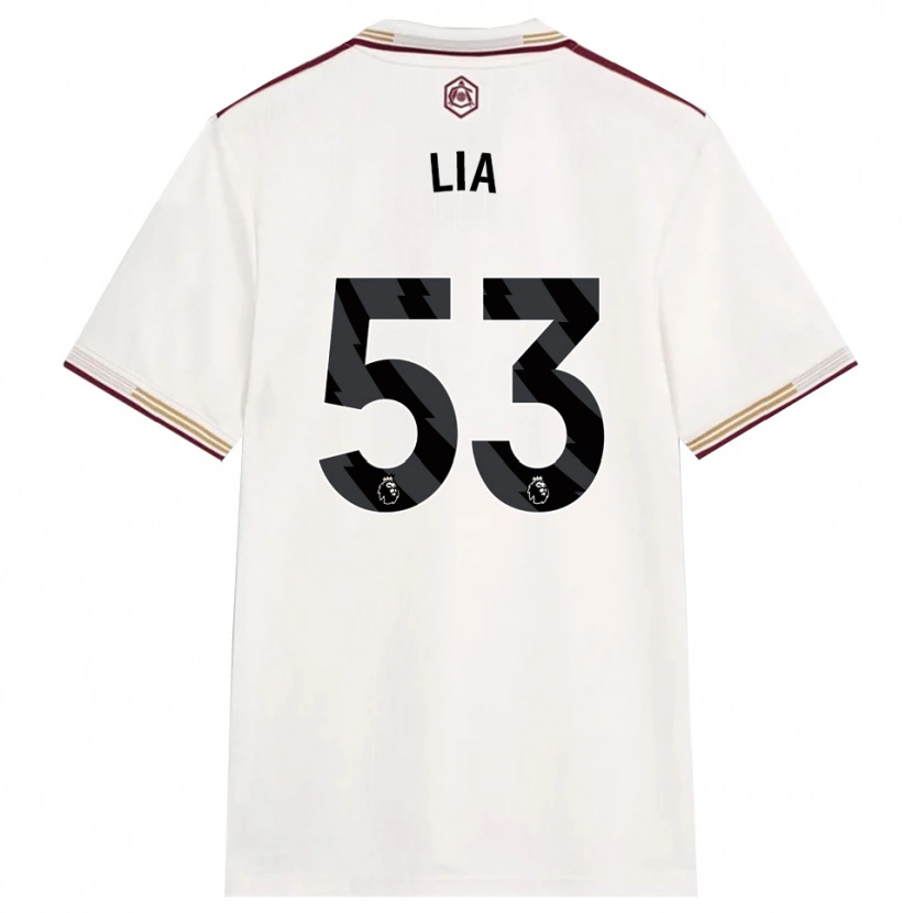 Danxen Kinderen Vivienne Lia #53 Gebroken Wit Bourgondisch Thuisshirt Derde Tenue 2025/26 T-Shirt