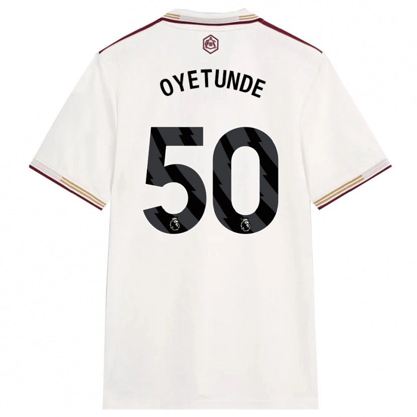 Danxen Kinderen Daniel Oyetunde #50 Gebroken Wit Bourgondisch Thuisshirt Derde Tenue 2025/26 T-Shirt
