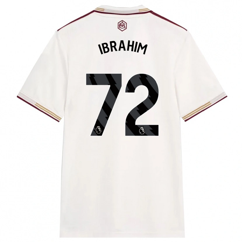 Danxen Kinderen Ife Ibrahim #72 Gebroken Wit Bourgondisch Thuisshirt Derde Tenue 2025/26 T-Shirt