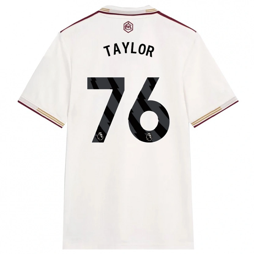 Danxen Kinderen Kido Taylor Hart #76 Gebroken Wit Bourgondisch Thuisshirt Derde Tenue 2025/26 T-Shirt