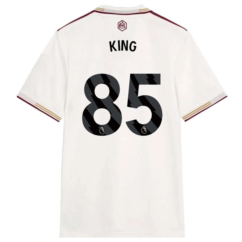 Danxen Kinderen Josiah King #85 Gebroken Wit Bourgondisch Thuisshirt Derde Tenue 2025/26 T-Shirt