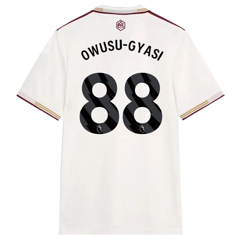 Danxen Kinderen Abraham Owusu-Gyasi #88 Gebroken Wit Bourgondisch Thuisshirt Derde Tenue 2025/26 T-Shirt