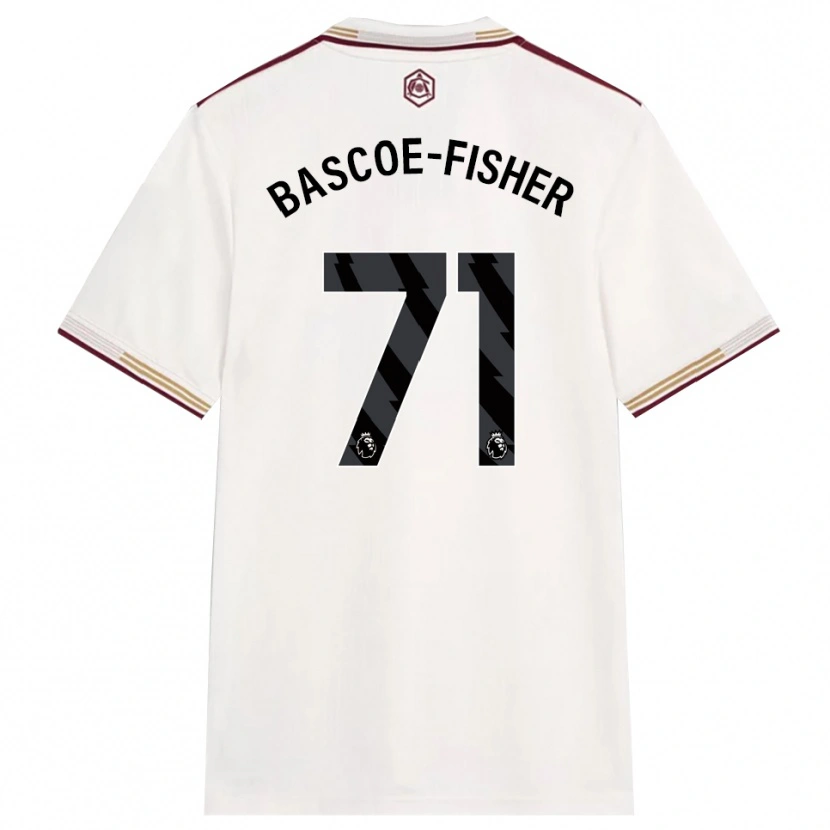 Danxen Kinderen Jakai Bascoe-Fisher #71 Gebroken Wit Bourgondisch Thuisshirt Derde Tenue 2025/26 T-Shirt
