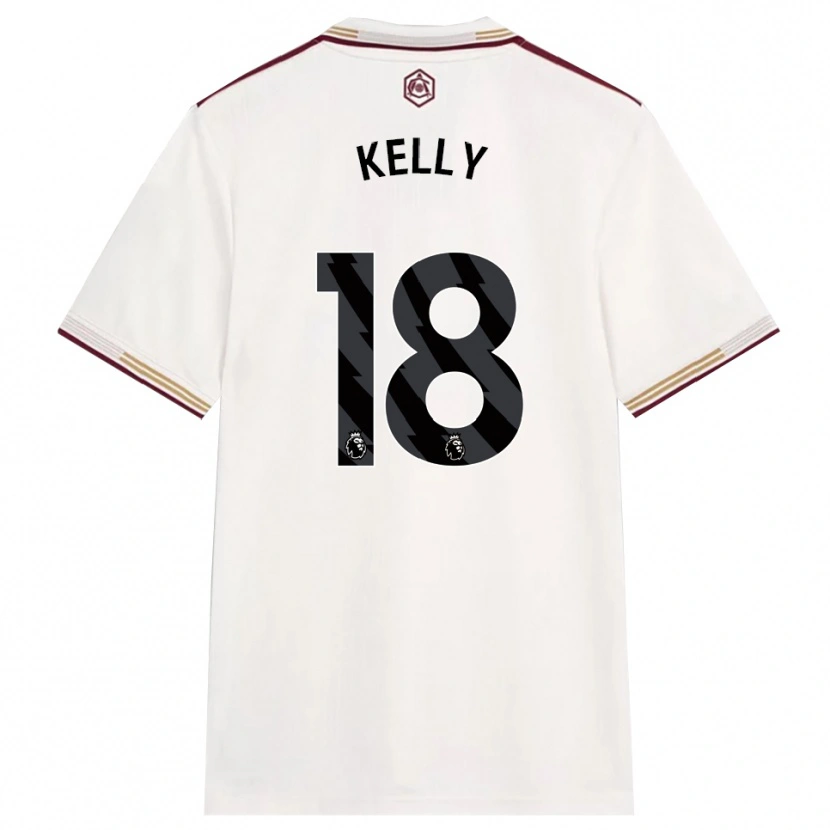Danxen Kinderen Chloe Kelly #18 Gebroken Wit Bourgondisch Thuisshirt Derde Tenue 2025/26 T-Shirt