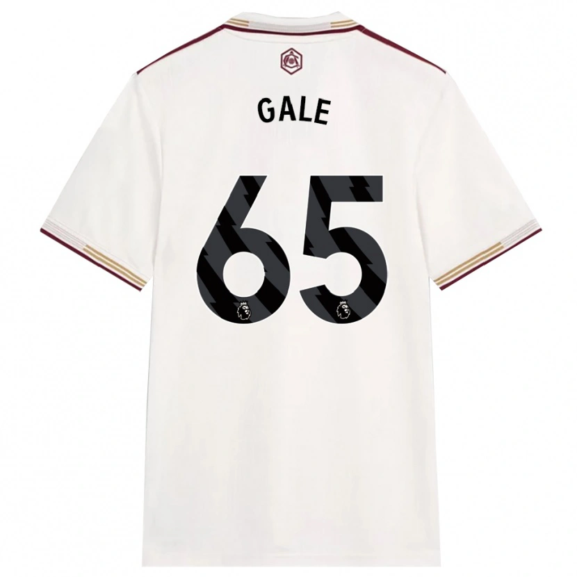 Danxen Kinderen Jessie Gale #65 Gebroken Wit Bourgondisch Thuisshirt Derde Tenue 2025/26 T-Shirt