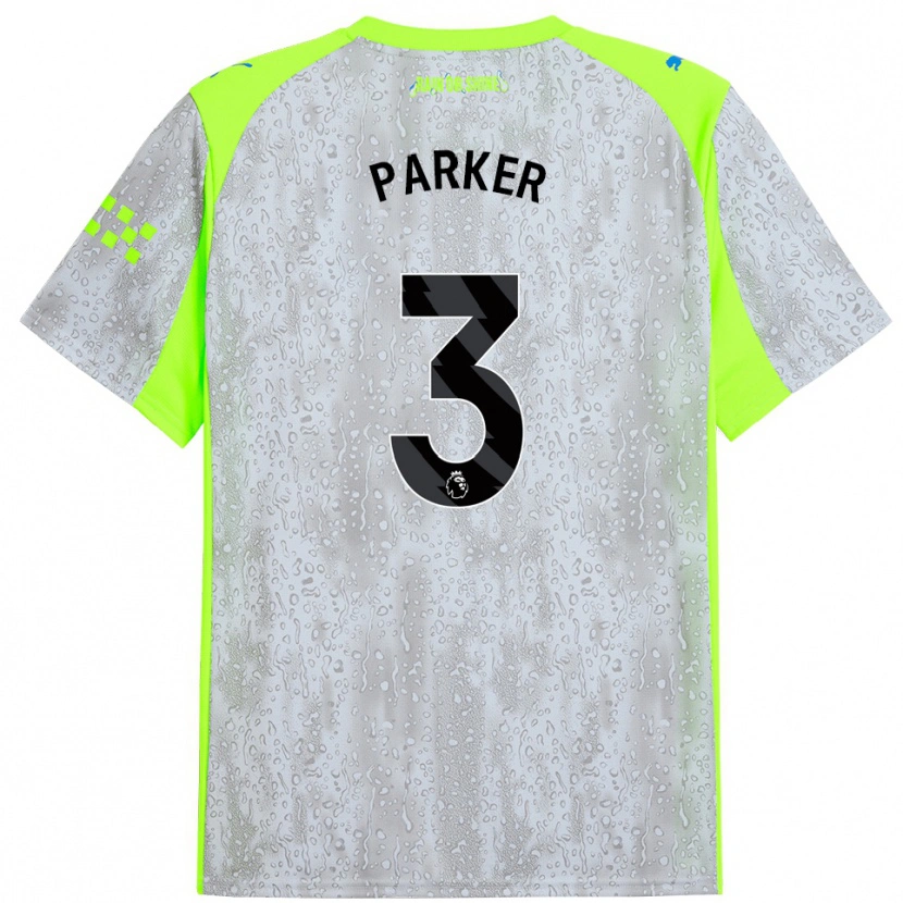 Danxen Kinderen Harrison Parker #3 Grijs Geel Thuisshirt Derde Tenue 2025/26 T-Shirt