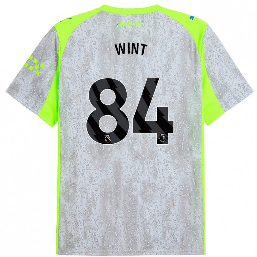 Danxen Kinderen Jack Wint #84 Grijs Geel Thuisshirt Derde Tenue 2025/26 T-Shirt