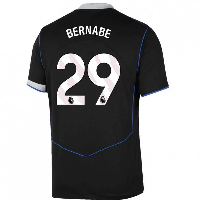 Danxen Kinderen Alejandra Bernabé #29 Zwart Blauw Zilver Thuisshirt Derde Tenue 2025/26 T-Shirt