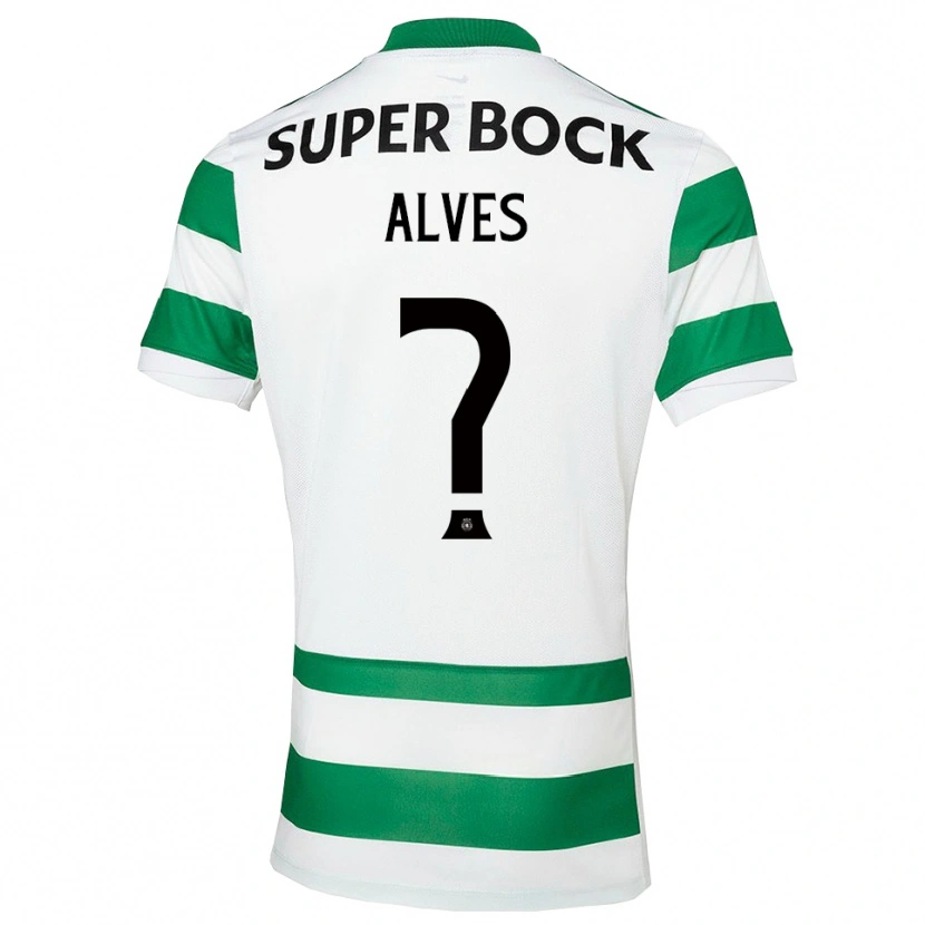 Danxen Heren Guilherme Alves #0 Groen Wit Thuisshirt Thuistenue 2025/26 T-Shirt