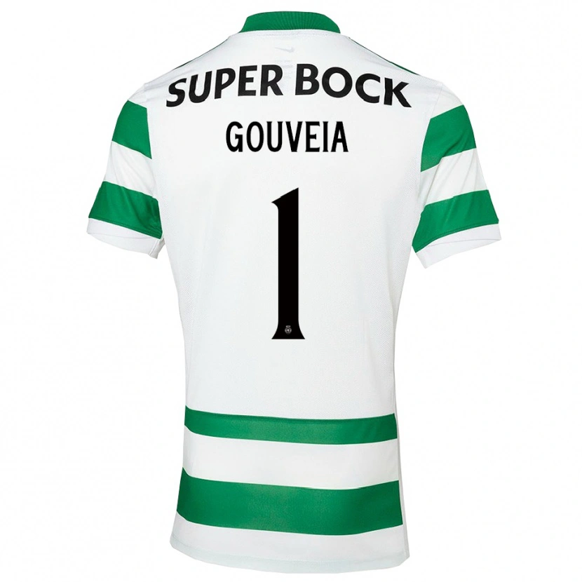 Danxen Heren Miguel Gouveia #1 Groen Wit Thuisshirt Thuistenue 2025/26 T-Shirt