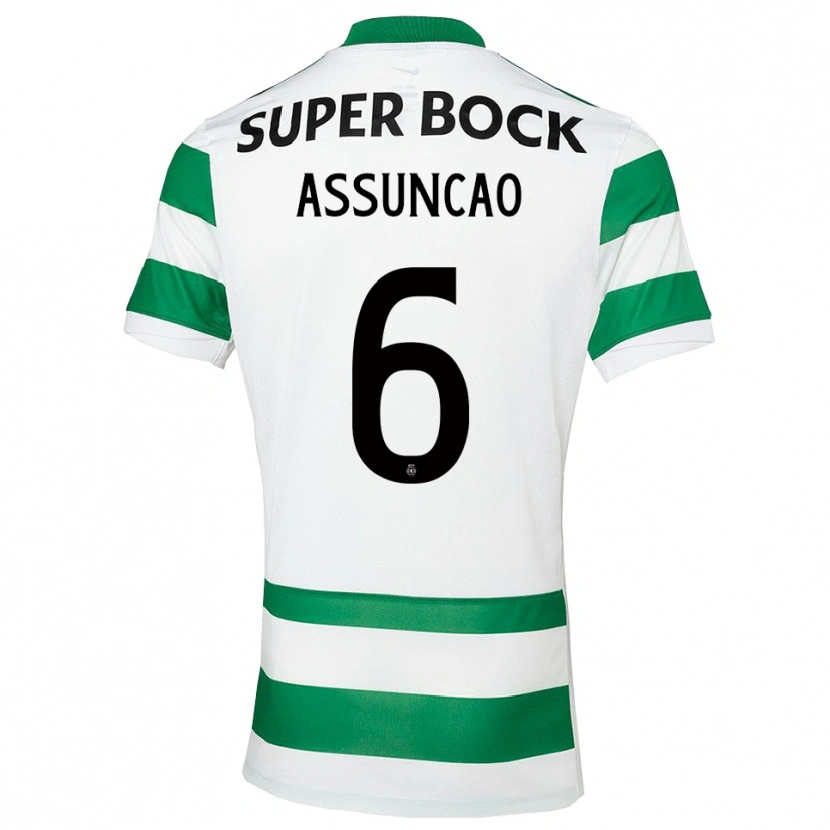 Danxen Heren João Assunção #6 Groen Wit Thuisshirt Thuistenue 2025/26 T-Shirt
