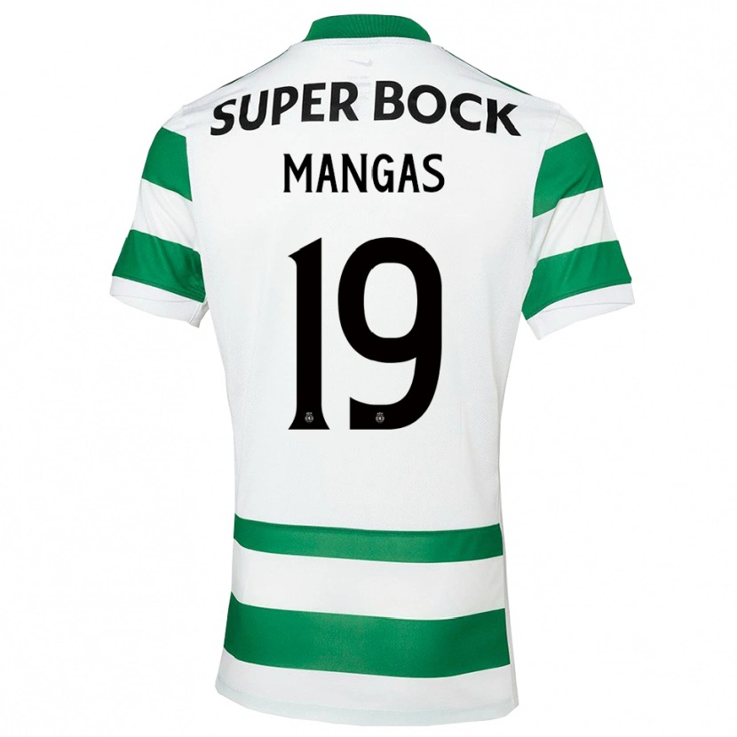 Danxen Heren Ricardo Mangas #19 Groen Wit Thuisshirt Thuistenue 2025/26 T-Shirt