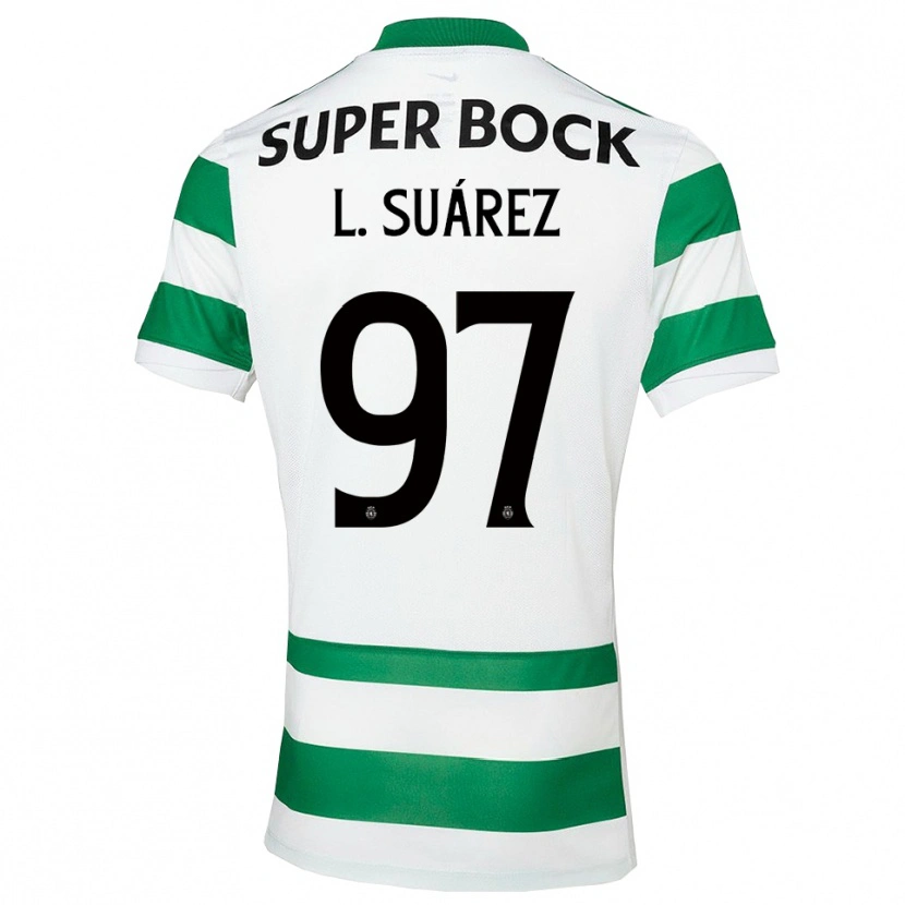 Danxen Heren Luis Suárez #97 Groen Wit Thuisshirt Thuistenue 2025/26 T-Shirt