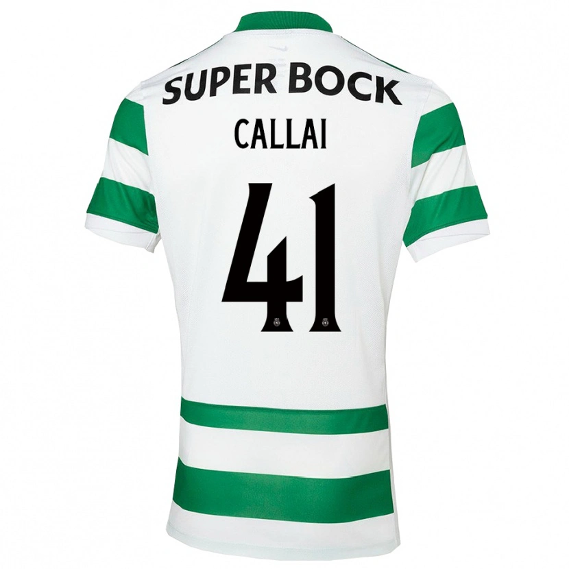 Danxen Heren Diego Callai #41 Groen Wit Thuisshirt Thuistenue 2025/26 T-Shirt