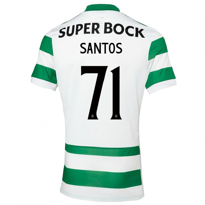 Danxen Heren Denilson Santos #71 Groen Wit Thuisshirt Thuistenue 2025/26 T-Shirt