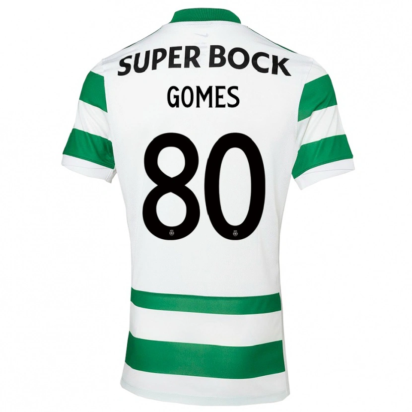 Danxen Heren Luís Gomes #80 Groen Wit Thuisshirt Thuistenue 2025/26 T-Shirt